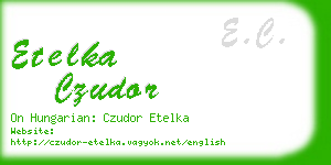 etelka czudor business card